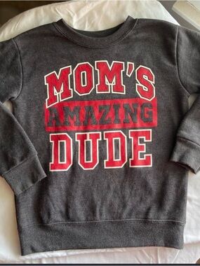 Garanimals Mom’s Amazing Dude Gray Graphic Sweatshirt 5T / NP5